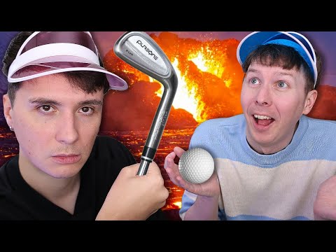 OUR BALLS ARE ON FIRE - Dan and Phil Play: Golf With Friends #8