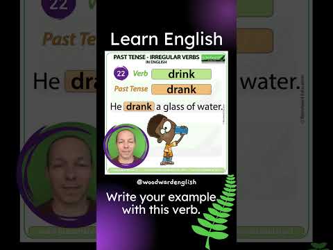 Past Tense of DRINK in English ✅ English Pronunciation of DRANK | Learn English Irregular Verbs