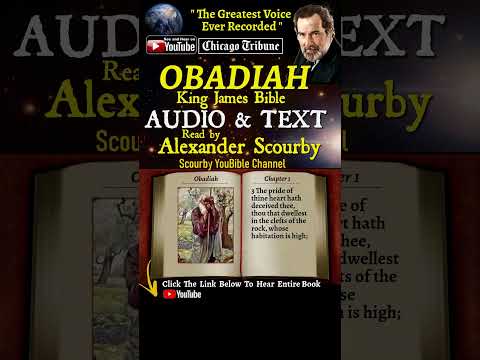 31~Book of Obadiah | By A. Scourby | AUDIO & TEXT | God is Spirit, Truth & Love #youtubeshorts