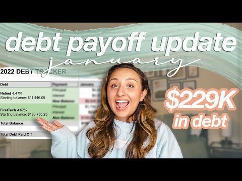 DEBT PAYOFF UPDATE JAN 2022 | debt free journey, student loan debt