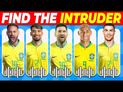 Find the INTRUDER...! ⚽✅👀 FOOTBALL Special Quiz | Find Ronaldo, Mbappé, Messi, Neymar