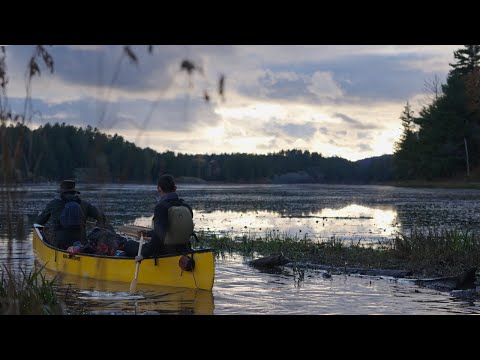 6 Day | Killarney Hot Tent Canoe Camping in Heavy Rain