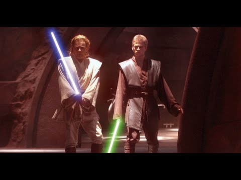 Anakin Skywalker and Obi-Wan Kenobi vs Dooku | Star Wars: Attack of the Clones