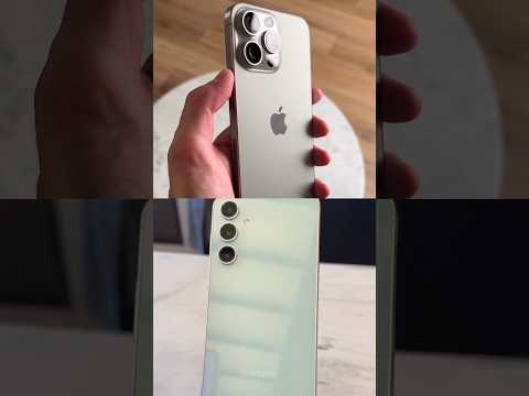 First look S23 FE vs Iphone 15 pro Max Natural Titanium ||💯#shorts