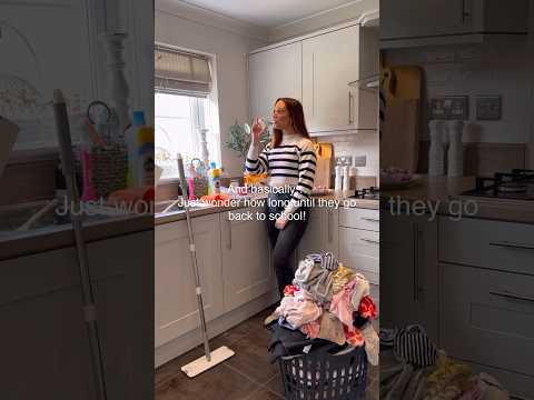 POV: Parents during the school holidays #shortsvideo #cleaning #singlemum #schoolholidays #funny