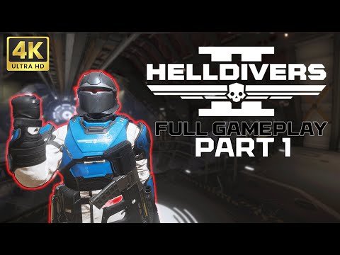 Helldivers 2 - 4K UHD Full Gameplay Part 1 - TRAINING