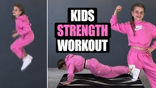 "GET STRONG" Kids Workout // Kids Exercises GREAT FOR DANCE TRAINING