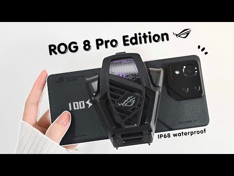 🍬The Best Gaming Phone 🎮 ROG 8 Pro Edition 🌌 24GB Ram💫1TB |  aesthetic unboxing📦Genshin | Games