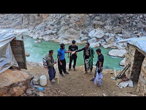 Omid and Friends Brave the Winter Cold: A Night of Fishing Without Shelter ❄️🎣