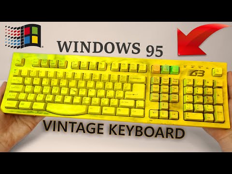 Yellowed Keyboard Restoration - Yellowed Plastic Retrobright - ASMR