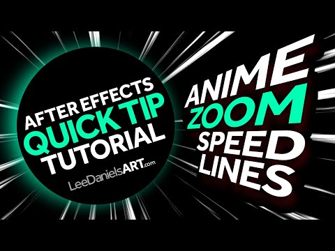 After Effects Tutorial | QUICK TIP | Anime ZOOM Speed Lines