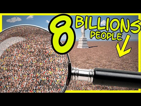 8 BILLION people in perspective | 3D