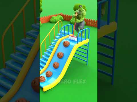 Lil Spidey Bought Crazy Trampoline And New Slide 😂 #funnyanimation #blenderanimation