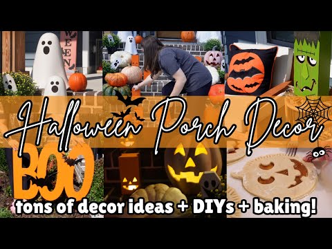 Cozy Fall Porch Decorate With Me! DIY Halloween Fall Porch Decor! Affordable Fall Decor Ideas