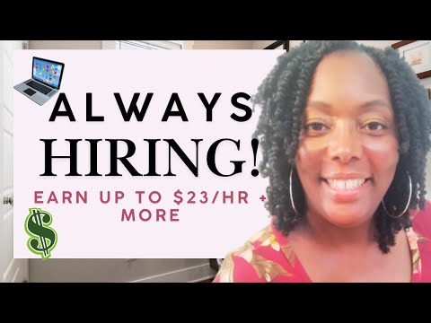 4 Work from Home Jobs ALWAYS HIRING!   Flexible & High Paying Jobs