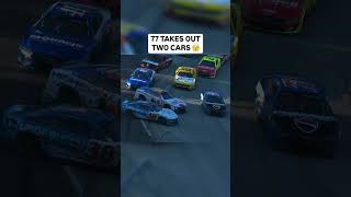 77 takes out two cars #nascar #nascarracing #autoracing #nascarnation #nascarrace