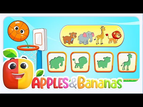 Apples and Bananas Nursery Rhymes and Easy Preschool Learning App for Kids