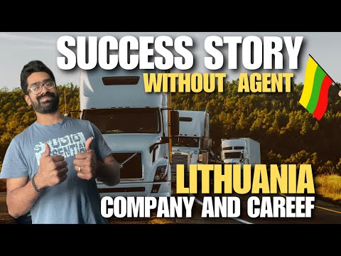 New Year Gift 2025 First! Lithuania Success Story without agent! Truck Driver Direct Company! Career