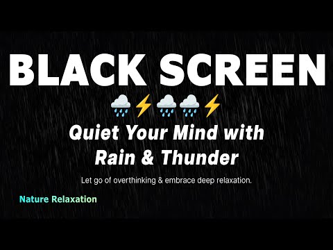 Escape Overthinking and Embrace Stillness with Soothing Rain & Thunder Sounds