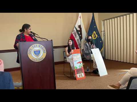 2024 San Marino Crowell Public Library Bookmark Design Contest Award Ceremony