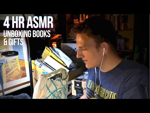 4 HOUR unboxing | soft-spoken ASMR