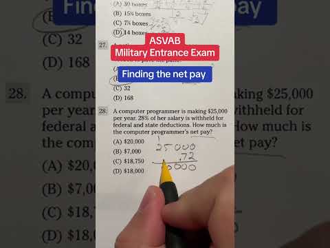 ASVAB Arithmetic Reasoning answers walkthrough 28