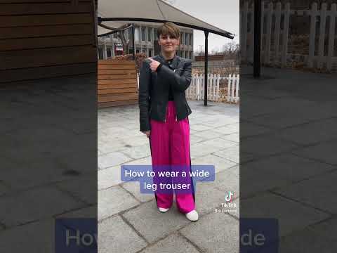 How to wear a wide leg trouser