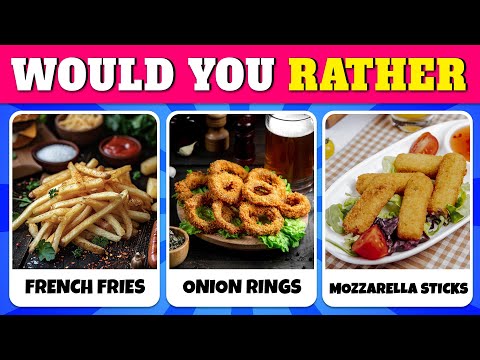 Would You Rather...? FOOD Edition 🍔🍟 Quiz Rainbow