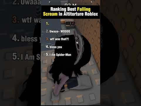 Ranking Best Falling Scream in Altitorture Roblox #roblox #funny #gaming #shorts