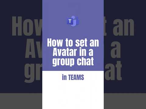 How to set an Avatar in a group chat