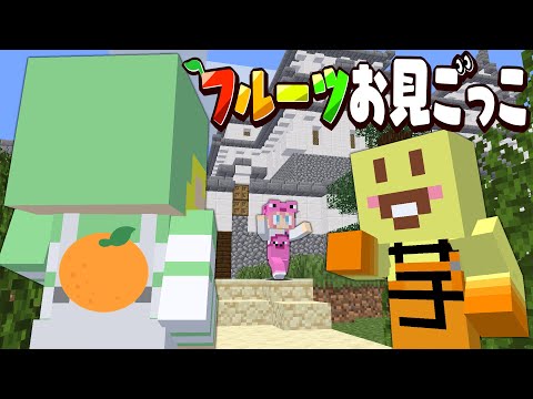 【マイクラ】見られたら負け!?フルーツお見ごっこ!!【AMPTAKxCOLORS】【アンプタック】