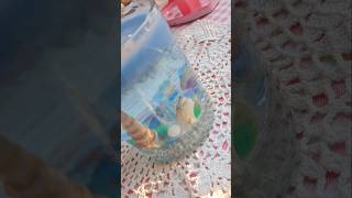 Diy viral water candle 🐚#shorts #trending #diy #artshorts #art #beachvibes #watercandletutorial