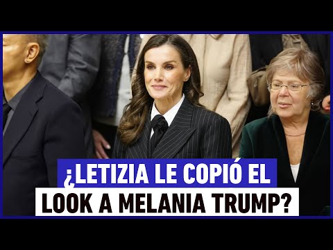 Reina Letizia le "copia" look a Melania Trump