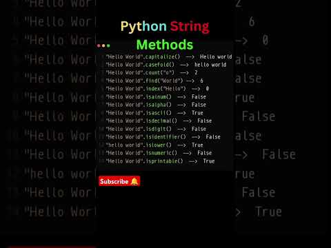 📚 Python String Methods 📚#developerlife #python #pythonprogramming #codewithdeveloper