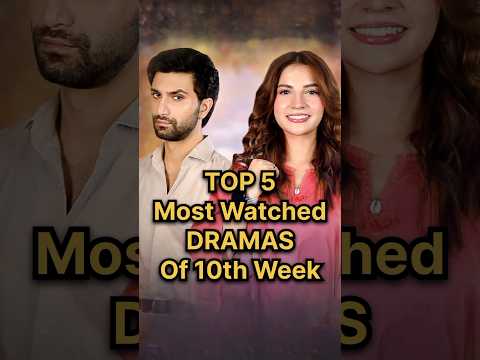 Top 5 Most Watched Dramas 10th Week #meemsemohabbat #iqtidar #ayeishqejunoon #manmastmalang