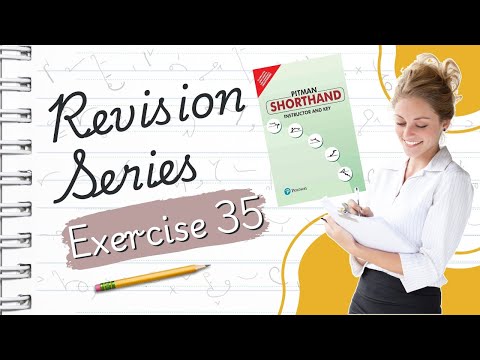 Pitman English Shorthand : Exercise -35 "REVISION SERIES" avoid common shorthand mistakes with ease!