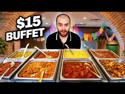 $15 All You Can Eat Mexican Buffet!! I tried everything...