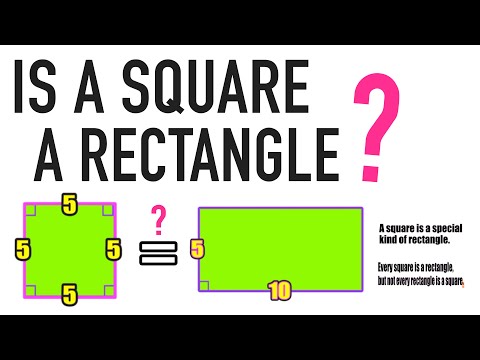 IS A SQUARE A RECTANGLE? YES OR NO?