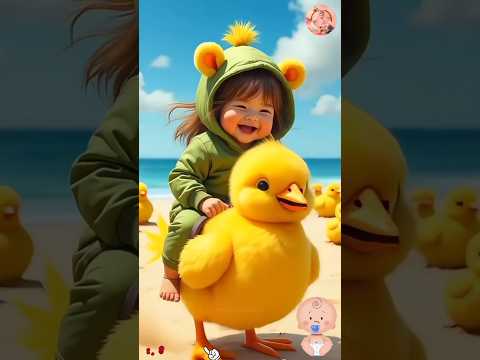 Cute baby 🐥🍼 || baby playing || #cute #chicken #laugh