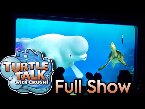 [4K] Turtle Talk with Crush! Full Show Disneyland Disney California Adventure Park Anaheim CA 2023