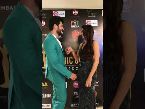 Iconic Moment Shivangi Khedekar & SaiKetan Rao at The Iconic Gold Awards #romantic #reels #trending