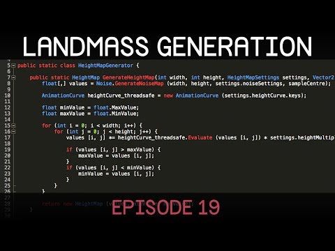 Procedural Landmass Generation (E19: refactoring 1/2)