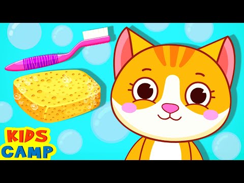 😽🧽 Morning Routine With Cat | Educational Videos For Kids