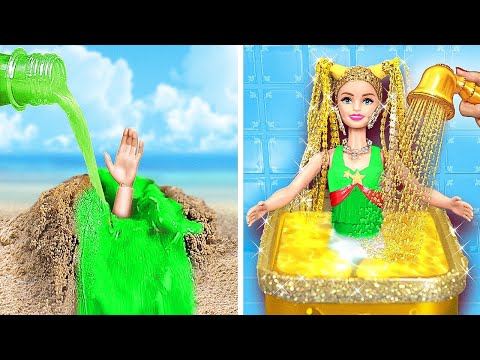 Rich VS Poor Barbie Makeover For Doll By ChiLaLa, La La Life , La La Life Games & Cool Tool💜