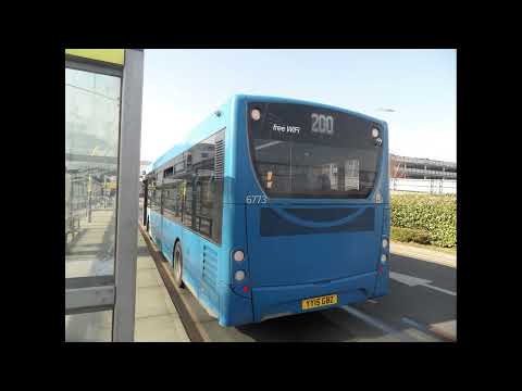 Enviro 200 Euro 6 Metrobus 6773 YY15GBZ on 200 Starting The Engine at Gatwick Airport North Terminal