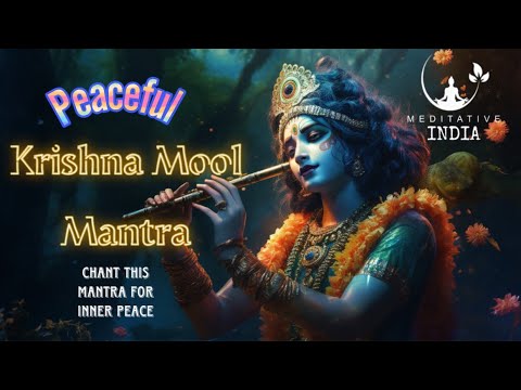 Peaceful KRISHNA MOOLA MANTRA Chanting 108 TIMES | Krishna Chants for Inner Peace, Removes Blockages