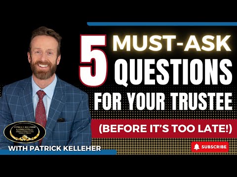 These are the 5 Questions You NEED to Ask Your Trustee (Avoid Regrets!) 🤔 📝