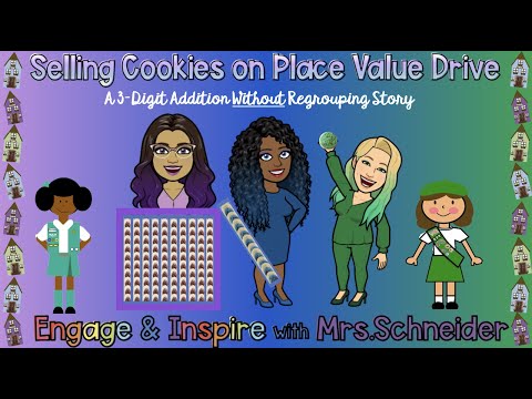 Selling Cookies on Pace Value Drive- A 3-Digit Addition Without Regrouping Story