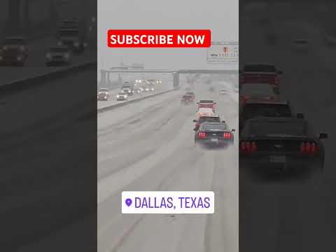 Beautiful snowing days in Dallas,  Texas