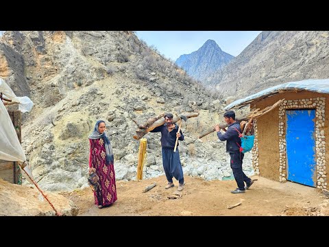 Survival in the Wild 🌲🔥 | Nomadic Family Collects Firewood in the Zagros Mountains!